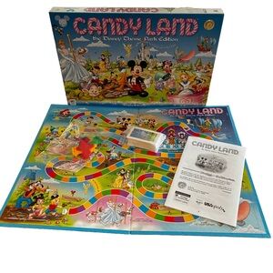 Candy Land Disney Theme Park Edition Board Game Open Box